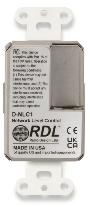 RDL DB-NLC1 Network Remote Control With LEDs - Dante - Black