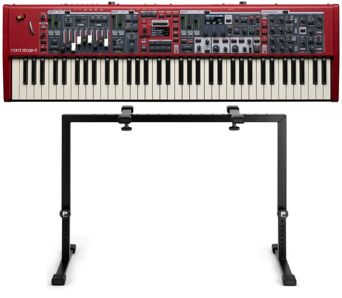 Nord Stage 4 Compact 73 Black Stand Bundle 73-Key Digital Stage Piano With Black Profile Stand