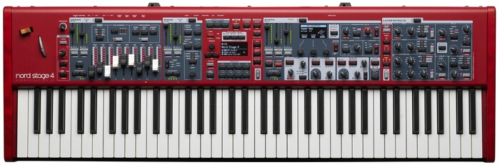 Nord Stage 4 73 Red Stand Bundle 73-Key Hammer-Action Digital Piano With AMS-PFL-KB-STAND, Red