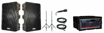 Technomad MPA-3 PA System Turn-Key Mobile (large) - covers 2000+ listeners MPA-3