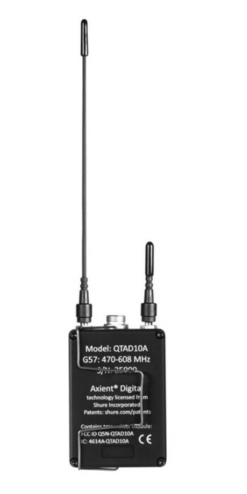 Shure QTAD10A Q5X AquaMic Digital Transmitter, Submersible