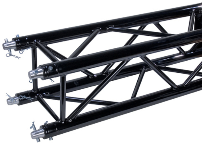 Global Truss SQ-4112-BLK 6.56 ft. Square Truss Segement with Black Powder Finish SQ4112-BLK