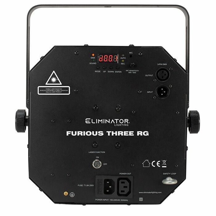 Eliminator Lighting Furious Three RG 3 In 1 Lighting FX Fixture