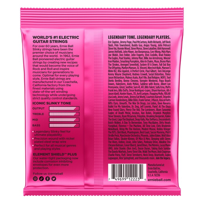 Ernie Ball P02223 Super Slinky Nickel Wound Electric Guitar Strings