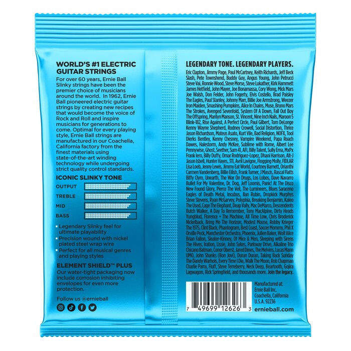 Ernie Ball P02626 Not Even Slinky Nickel Wound Electric Guitar Strings