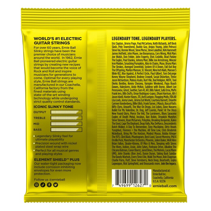 Ernie Ball P02627 Beefy Slinky Nickel Wound Electric Guitar Strings