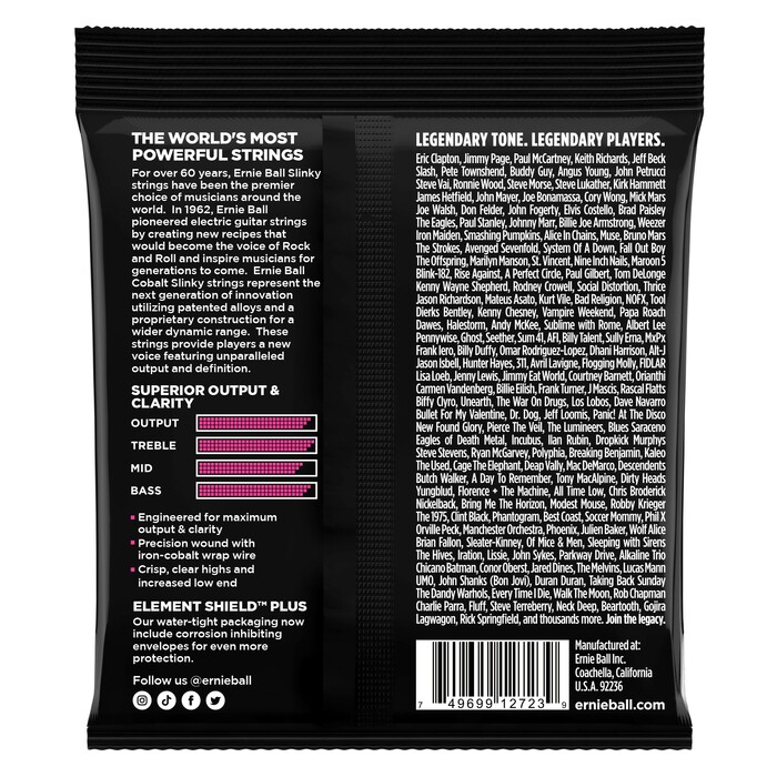 Ernie Ball P02723 Super Cobalt Slinky Electric Guitar Strings