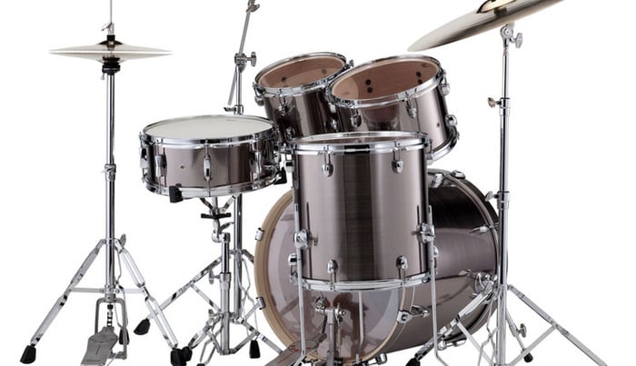 Pearl Drums EXX725S-760 5-Piece Export Drum Set W/830-Series Hardware Pack, Burgundy