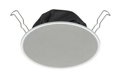 TOA PC-2360 6" Spring Clamp Ceiling Speaker 3W, 70V, Dust Cover Push Wire Connection