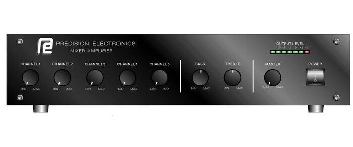 Grommes-Precision GT250C 7-Channel Mixer Amplifier, 250-Watt, 2RU