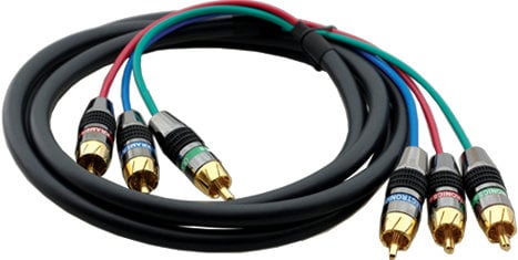 Kramer C-R3VM/R3VM-6 3 RCA Component (Male-Male) Mini Coax Cable (6')