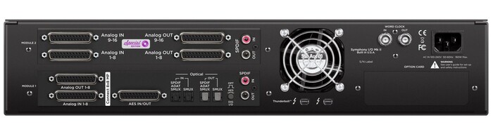 Apogee Electronics SYM2-CONNECT8-16SE Audio Interface With 8 And 16 Analog I/O Cards