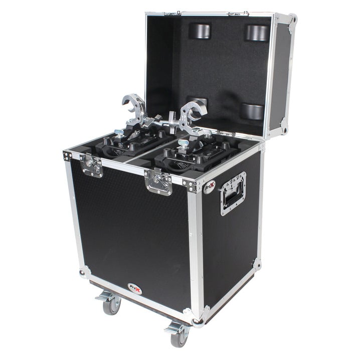 ProX XS-MH140X2W Moving Head Lighting Road Case For Two 140 / 350 Style Fixtures