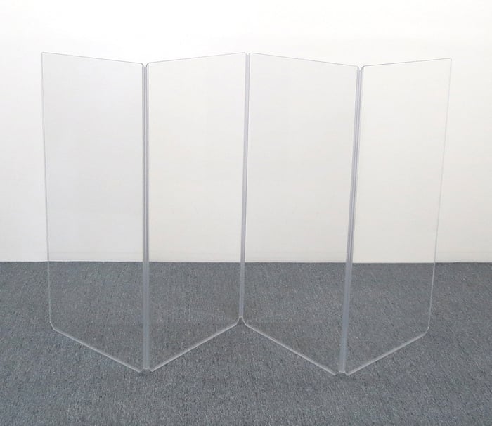 Clearsonic A2448X4 4' X 8' 4-Section Clear Acoustic Isolation Panel