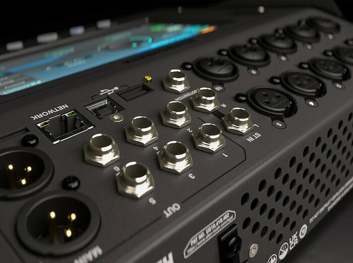 Allen & Heath CQ12T Digital Mixer With 7" Touchscreen And Bluetooth Connectivity