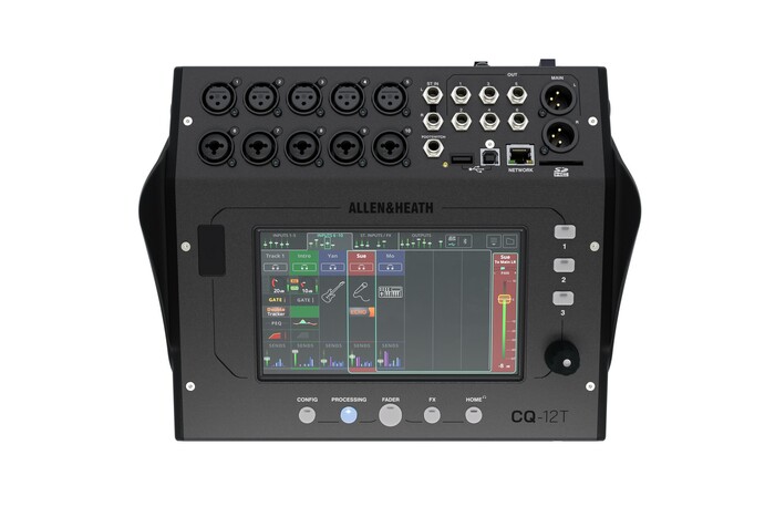 Allen & Heath CQ12T Digital Mixer With 7" Touchscreen And Bluetooth Connectivity