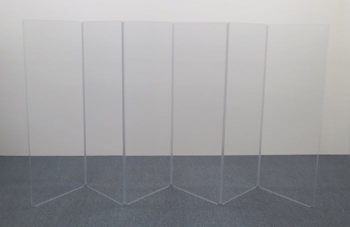 Clearsonic A2466X6 5.5' X 12' 6-Section Clear Acoustic Isolation Panel