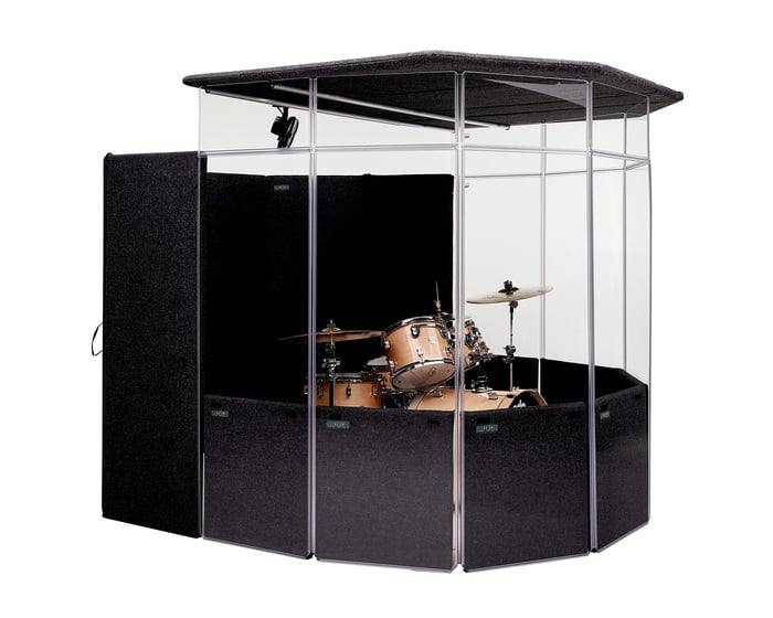 Clearsonic IPA Drum Shield Kit With Lid, 7 X 9 X 6.5 Ft