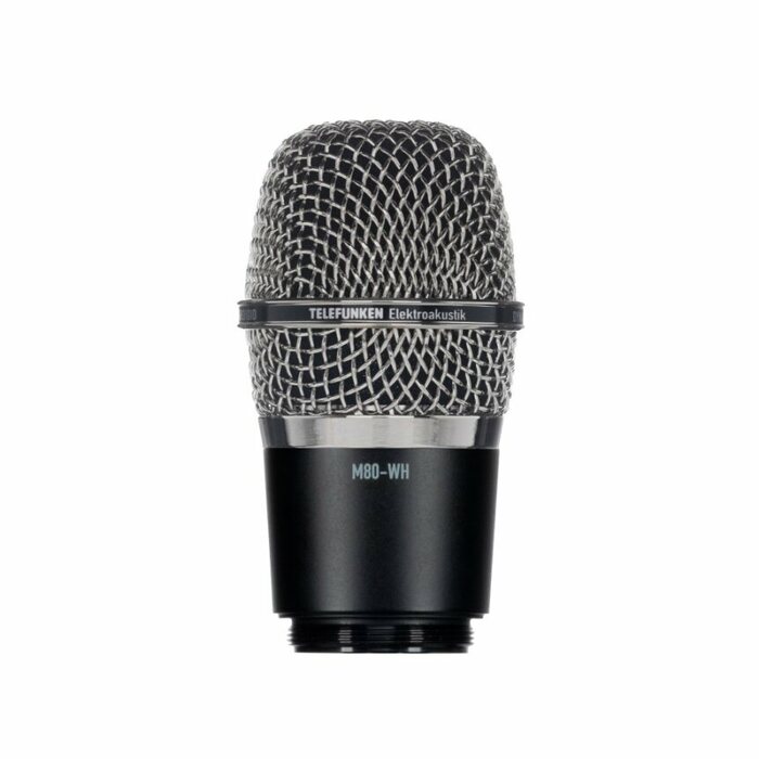 Telefunken M80-WH Wireless Microphone Capsule For Shure Transmitters With Chrome Grille