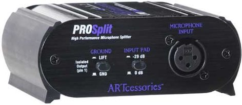 ART PROSPLIT Mic Splitter, Transformer Isolated PROSPLIT