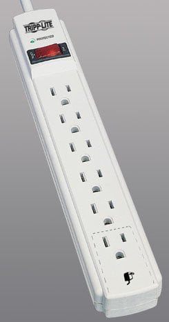 Tripp Lite TLP604 Surge Suppressor 6 outlets, 4 ft cord TLP604