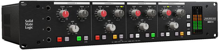 Solid State Logic PureDrive Quad 4-Channel Mic Preamps With 192 KHz/32-Bit Conversion