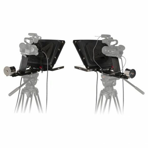 ikan PT4700-SDI-P2P P2P Interview System With 2 X Professional 17" High Bright Teleprompter, 3GSDI