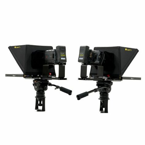 ikan PT4900-SDI-P2P P2P Interview System With 2 X 19" 3G-SDI High Bright Teleprompter And 3G-SDI Cables