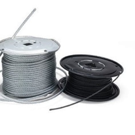 Rose Brand HWCA0029 Cable Aircraft 1/4 In X 250 Ft, 7x19 Black Galvanized