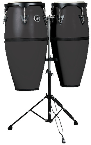 Latin Percussion Discovery 10" - 11" Conga Set Exclusive HD Shell Construction, Rawhide Heads, And Double Stand