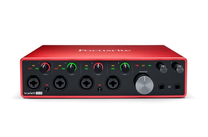 Focusrite Scarlett 18i8 3rd Gen [Restock Item] 18x8 USB Audio Interface, 3nd Generation