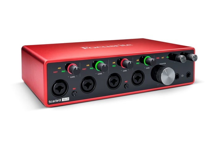 Focusrite Scarlett 18i8 3rd Gen [Restock Item] 18x8 USB Audio Interface, 3nd Generation