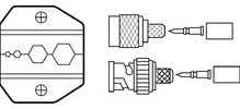 Ideal 30-578 Crimpmaster Die, RG6, RG59, 8281/Quad, For Crimpmaster Crimp Tool Frame 30-506