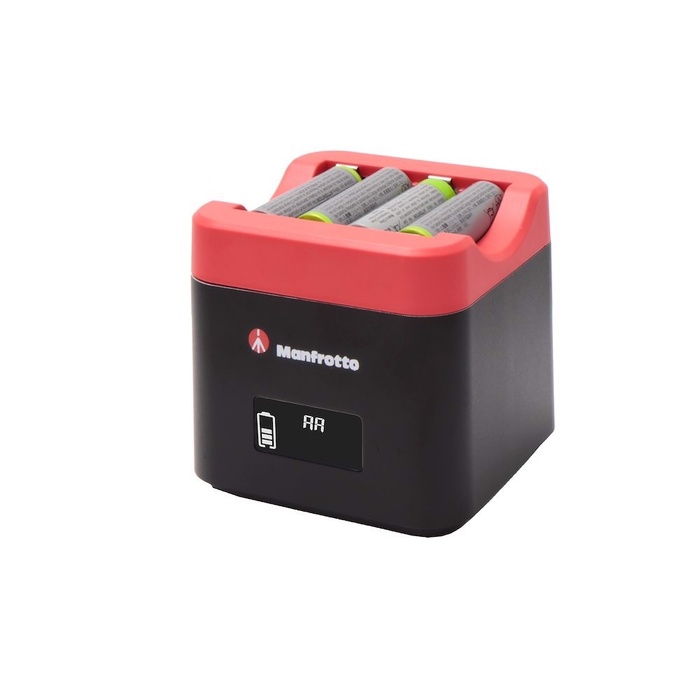 Manfrotto ProCUBE Professional Twin Charger For Canon LP-E6, LP-E6N, LP-E6NH, LP-E8, And LP-E17 Batteries