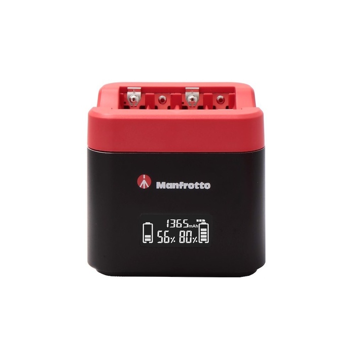 Manfrotto ProCUBE Professional Twin Charger For Canon LP-E6, LP-E6N, LP-E6NH, LP-E8, And LP-E17 Batteries