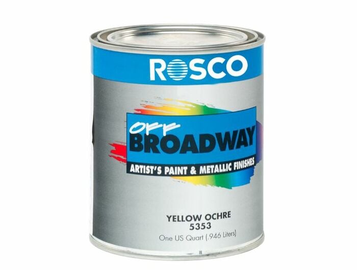 Rosco 05353-0128 Paint OB Yellow Ochre 1 GAL