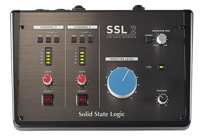 Solid State Logic SSL2 Recording Pack USB Interface With Condenser Microphone And Headphones