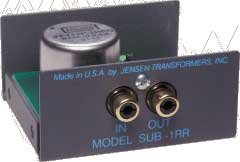 Jensen Transformers SUB-1RR Low Frequency Audio Line Input Isolator (1-Channel)