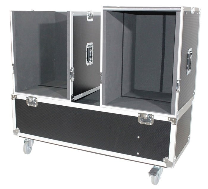 ProX X-EVO1250X2W ATA Flight Case For 2x RCF EVOX12 Or EV Evolve 50 Speakers