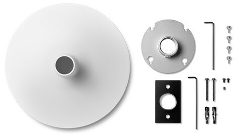 Shure A900-R-PM 1.5" Pole Mount Kit, Round, Pole Not Included