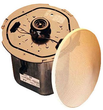 TOA F-2352CU2 5" Coaxial 30W Ceiling Speaker, Tile Bridge Included, Sold In Pairs (Priced As Each)