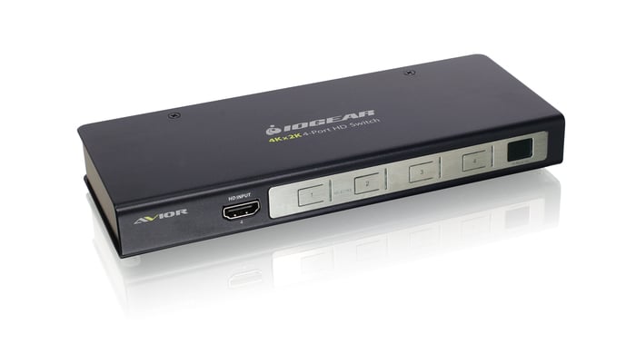 IOGEAR GHSW8241 [Restock Item] 4K UHD 4-Port HDMI Switch With RS-232 Support