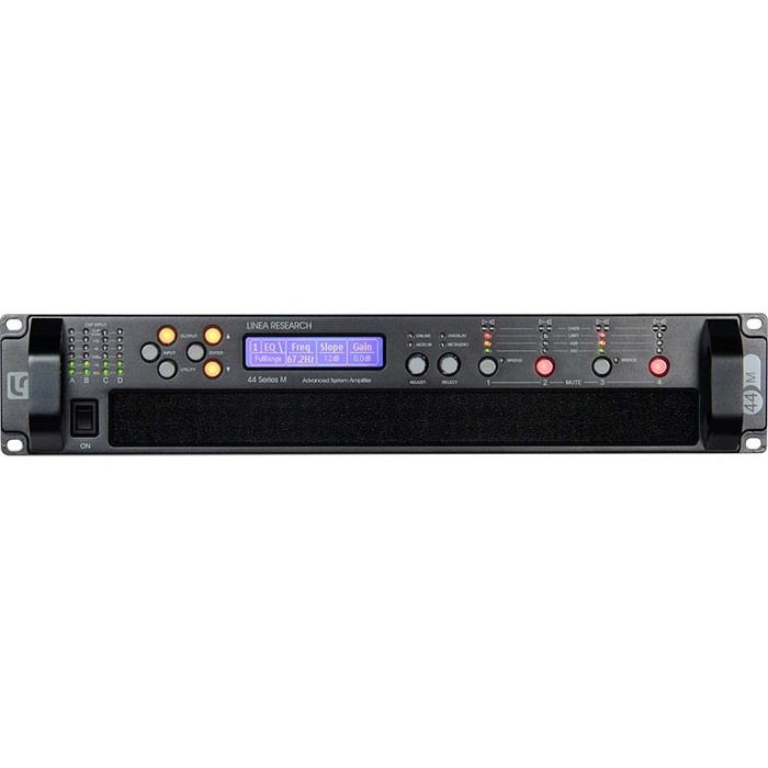 Linea Research 44M06-DANTE Dante 4-Channel Touring Amplifier, 6,000W RMS