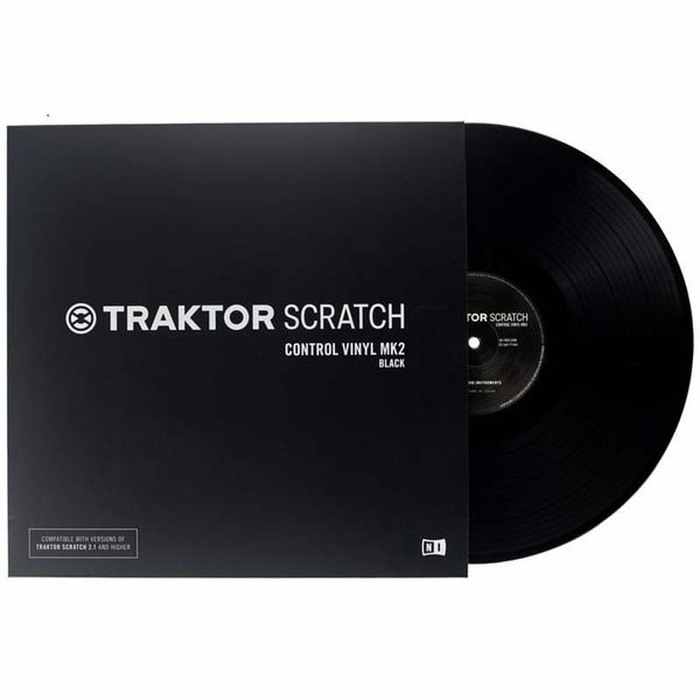 Native Instruments SCRATCH-PRO-VINYL-BK Timecode Mk2 Vinyl In Black, For Traktor Scratch Pro 2, Traktor Scratch Duo 2, Traktor Scratch 2.1.1 Or Higher