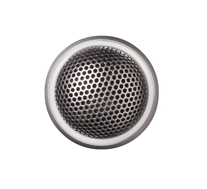 Shure MX395AL/O-LED Microflex Low-Profile Omnidirectional Boundary Microphone With Logic-Control LED For Installs, Silver