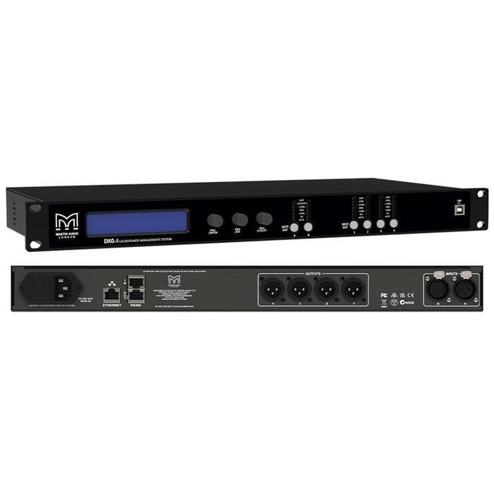 Martin Audio DX0.4 DX0.4 | 2 In, 4 Out Network System Controller | Electronics