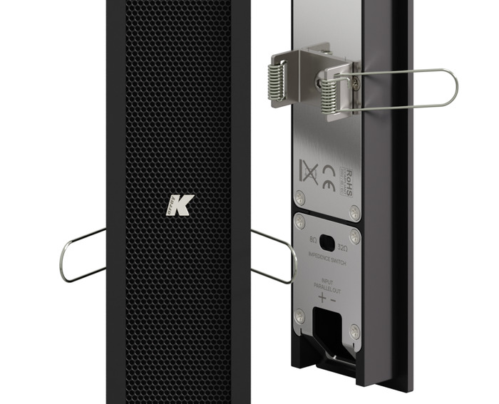 K-Array Vyper-KV25R II Ultra-Flat, 25cm-Long, Aluminum Line Array Loudspeaker, In-Wall Mounting Version