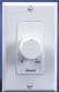 Lowell 50LVCS-DW 50 Watt, 8 Ohm Stereo Attenuator 2-Piece Wall Plate (White) 50LVCS-DW