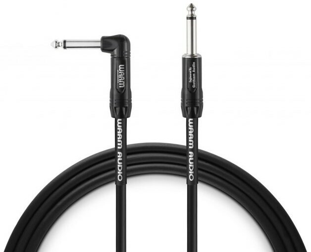 Warm Audio Pro-TS-2RT-6inch Pro Series Both Ends Right-Angle Instrument Cable, 6"