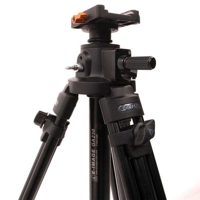 ikan GA230D-PTZ Aluminum Tripod With Dolly, Rising Center Column And Quick Release Plate For PTZ Cameras